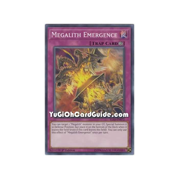 Megalith Emergence (Common) – Ignition Assault | Carta YUGIOH en México