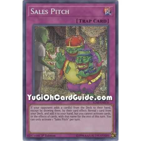 Sales Pitch (Secret Rare) – Ignition Assault | Carta YUGIOH en México
