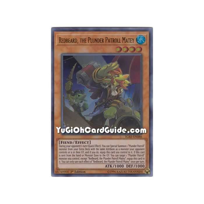 Redbeard, the Plunder Patroll Matey (Ultra Rare) – Ignition Assault | Carta YUGIOH en México
