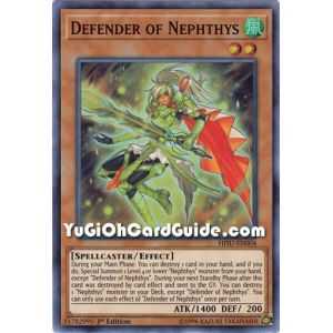 Defender of Nephthys (Super Rare) – Hidden Summoners | Carta YUGIOH en México