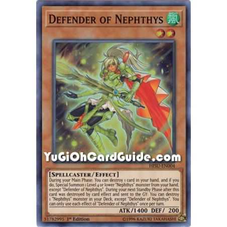 Defender of Nephthys (Super Rare) – Hidden Summoners | Carta YUGIOH en México