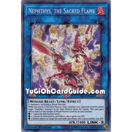 Nephthys, the Sacred Flame (Secret Rare) – Hidden Summoners | Carta YUGIOH en México