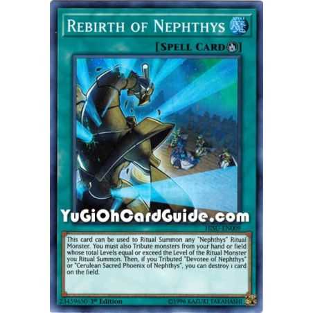 Rebirth of Nephthys (Super Rare) – Hidden Summoners | Carta YUGIOH en México