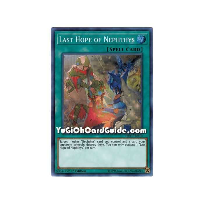 Last Hope of Nephthys (Super Rare) – Hidden Summoners | Carta YUGIOH en México