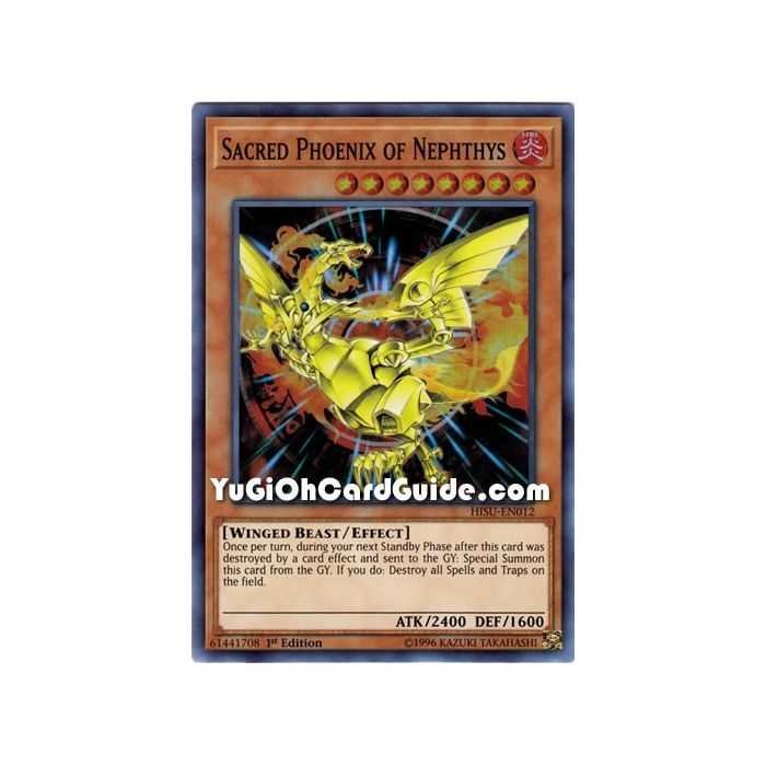 Sacred Phoenix of Nephthys (Super Rare) – Hidden Summoners | Carta YUGIOH en México