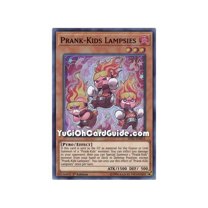 Prank-Kids Lampsies (Super Rare) – Hidden Summoners | Carta YUGIOH en México