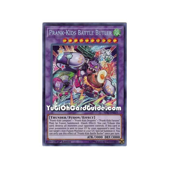 Prank-Kids Battle Butler (Secret Rare) – Hidden Summoners | Carta YUGIOH en México