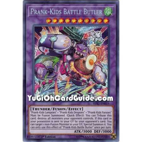 Prank-Kids Battle Butler (Secret Rare) – Hidden Summoners | Carta YUGIOH en México