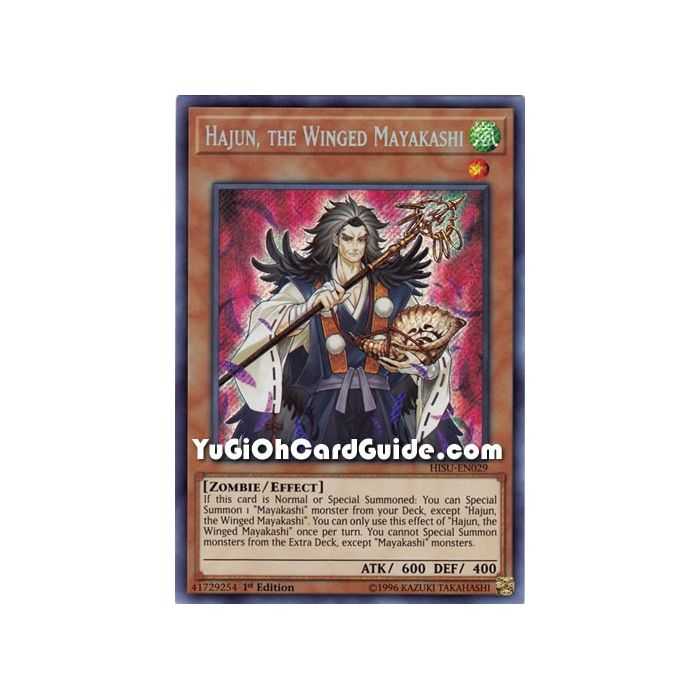 Hajun, the Winged Mayakashi (Secret Rare) – Hidden Summoners | Carta YUGIOH en México