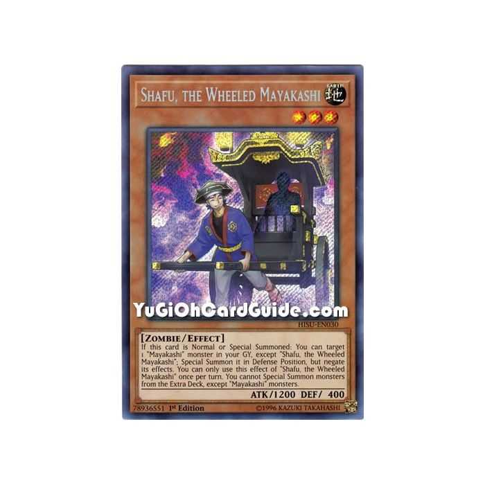Shafu, the Wheeled Mayakashi (Secret Rare) – Hidden Summoners | Carta YUGIOH en México