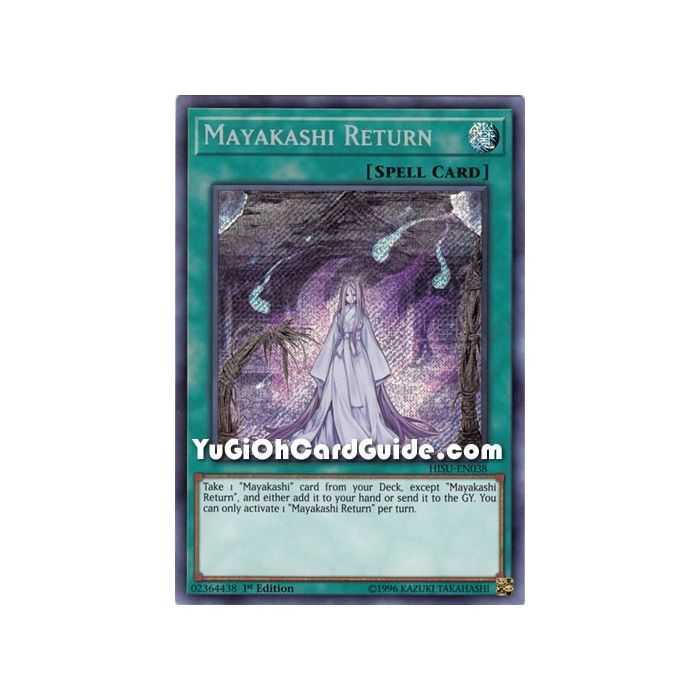 Mayakashi Return (Secret Rare) – Hidden Summoners | Carta YUGIOH en México