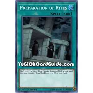 Preparation of Rites (Super Rare) – Hidden Summoners | Carta YUGIOH en México