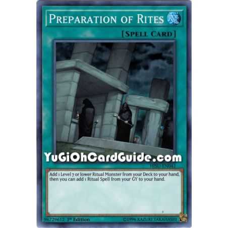 Preparation of Rites (Super Rare) – Hidden Summoners | Carta YUGIOH en México