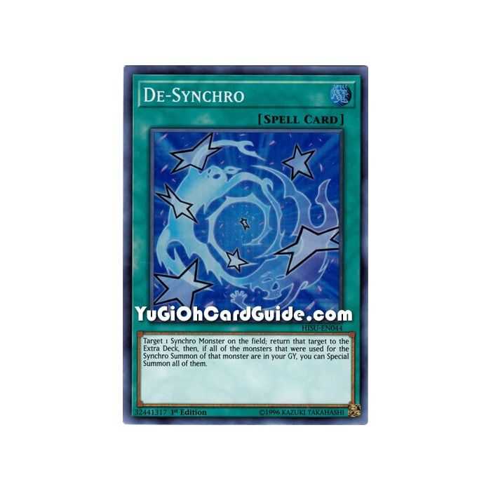 De-Synchro (Super Rare) – Hidden Summoners | Carta YUGIOH en México