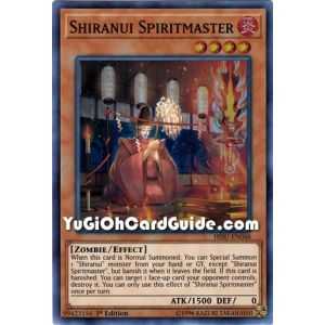 Shiranui Spiritmaster (Super Rare) – Hidden Summoners | Carta YUGIOH en México