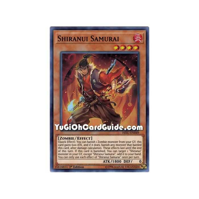 Shiranui Samurai (Super Rare) – Hidden Summoners | Carta YUGIOH en México