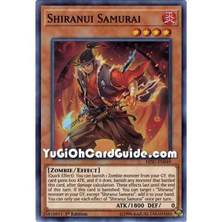 Shiranui Samurai (Super Rare) – Hidden Summoners | Carta YUGIOH en México