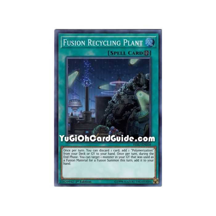 Fusion Recycling Plant (Super Rare) – Hidden Summoners | Carta YUGIOH en México