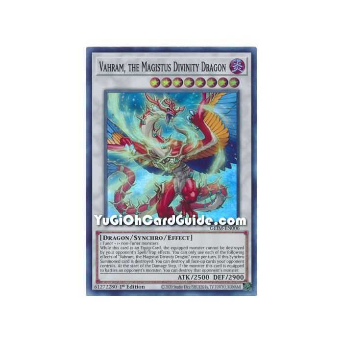 Vahram, the Magistus Divinity Dragon (Super Rare) – Genesis Impact | Carta YUGIOH en México