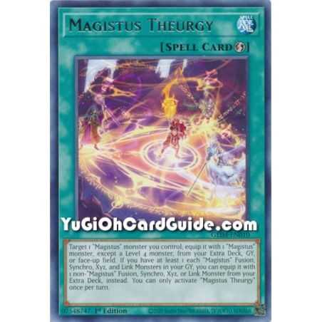 Magistus Theurgy (Rare) – Genesis Impact | Carta YUGIOH en México