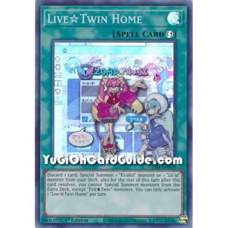 Live*Twin Home (Super Rare) – Genesis Impact | Carta YUGIOH en México