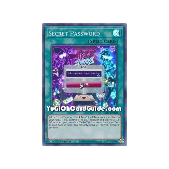 Secret Password (Super Rare) – Genesis Impact | Carta YUGIOH en México
