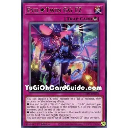 Evil*Twin GG EZ (Rare) – Genesis Impact | Carta YUGIOH en México