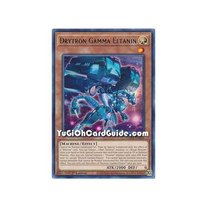 Drytron Gamma Eltanin (Rare) – Genesis Impact | Carta YUGIOH en México