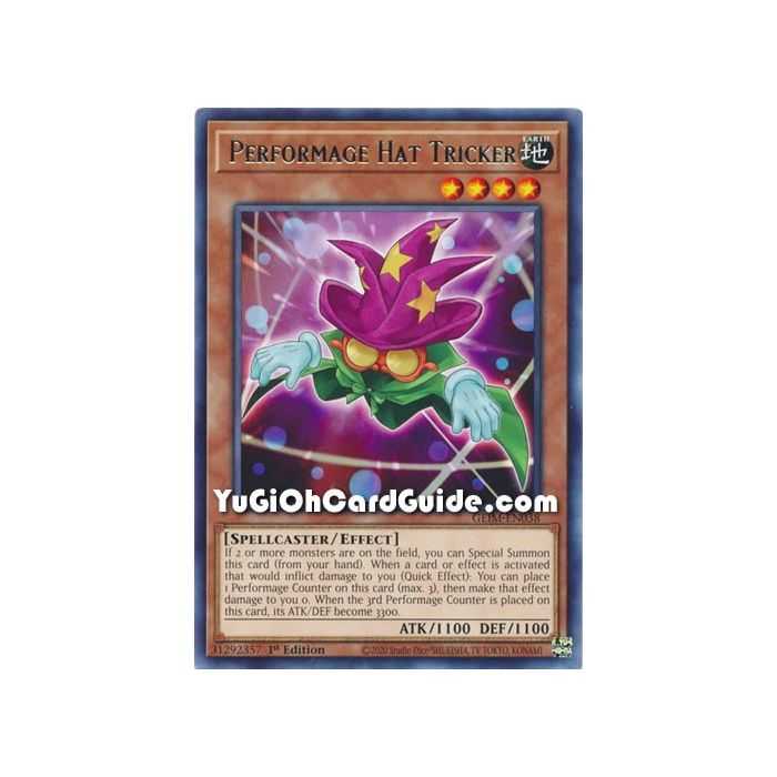 Performage Hat Tricker (Rare) – Genesis Impact | Carta YUGIOH en México
