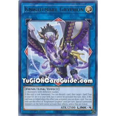 Knightmare Gryphon (Rare) – Genesis Impact | Carta YUGIOH en México