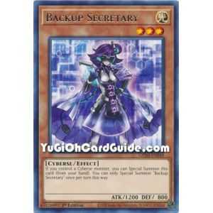 Backup Secretary (Rare) – Genesis Impact | Carta YUGIOH en México