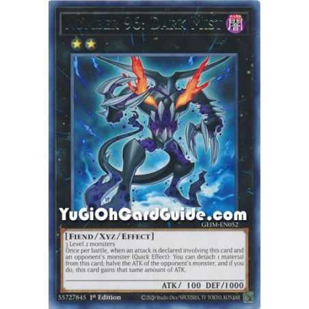 Number 96: Dark Mist (Rare) – Genesis Impact | Carta YUGIOH en México