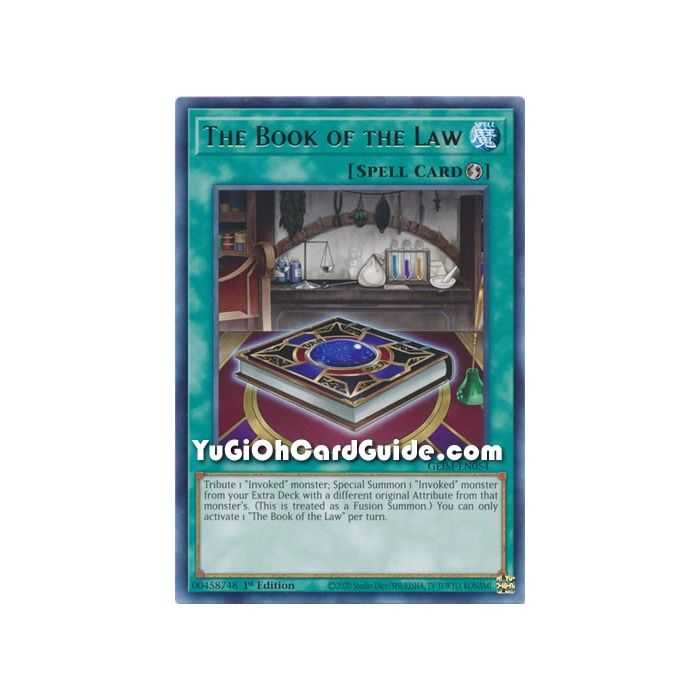 The Book of the Law (Rare) – Genesis Impact | Carta YUGIOH en México