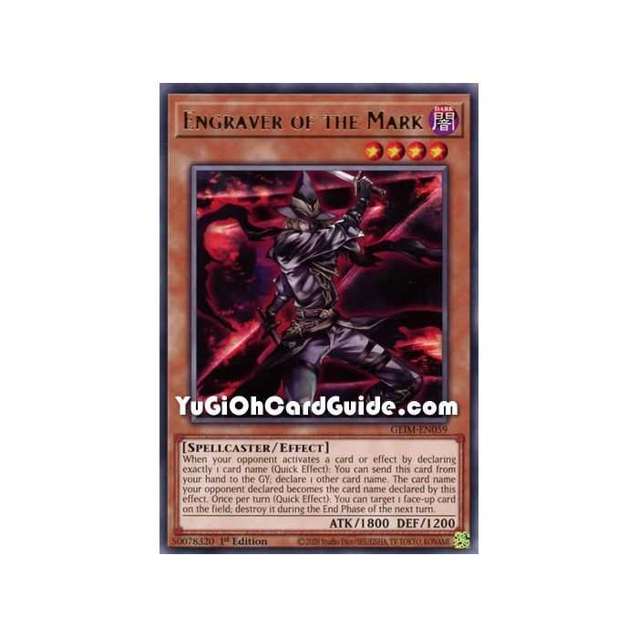 Engraver of the Mark (Rare) – Genesis Impact | Carta YUGIOH en México
