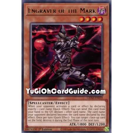 Engraver of the Mark (Rare) – Genesis Impact | Carta YUGIOH en México