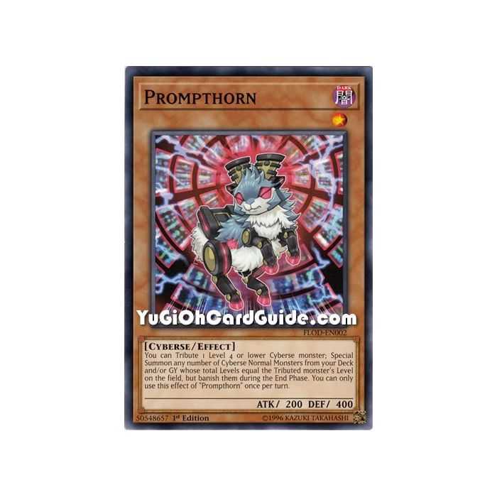 Prompthorn (Common) – Flames of Destruction | Carta YUGIOH en México