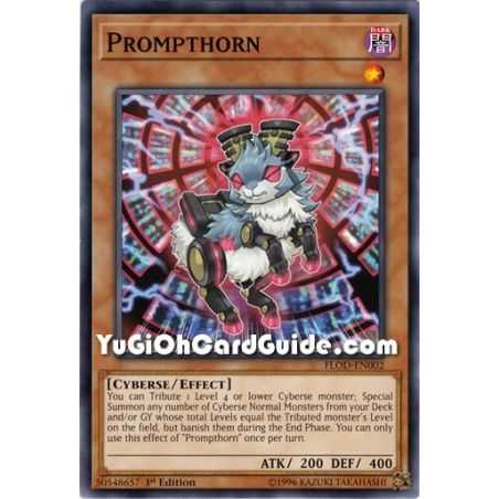 Prompthorn (Common) – Flames of Destruction | Carta YUGIOH en México