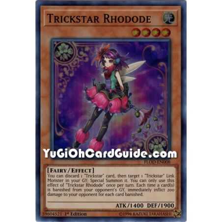 Trickstar Rhodode (Super Rare) – Flames of Destruction | Carta YUGIOH en México
