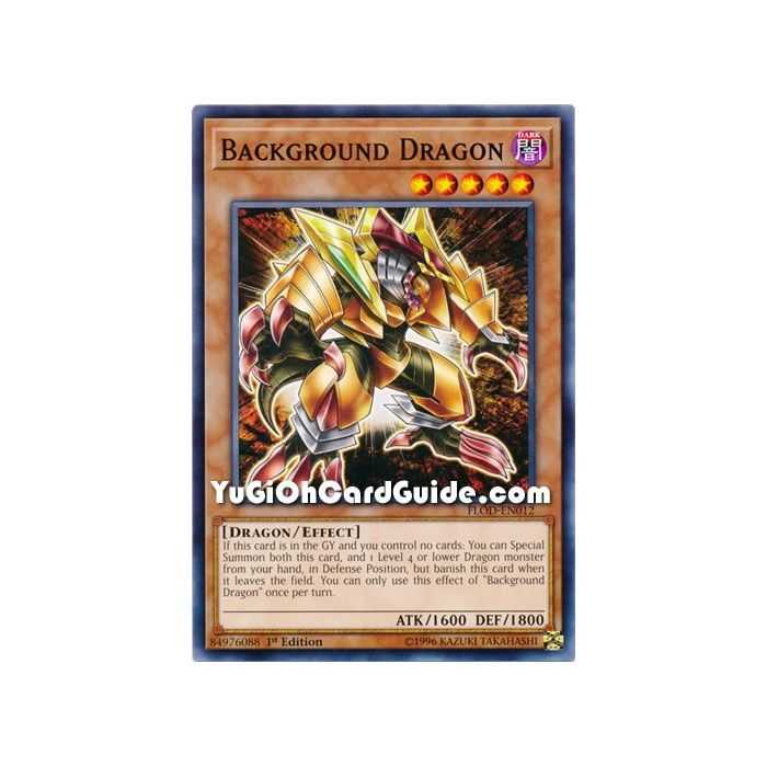 Background Dragon (Common) – Flames of Destruction | Carta YUGIOH en México