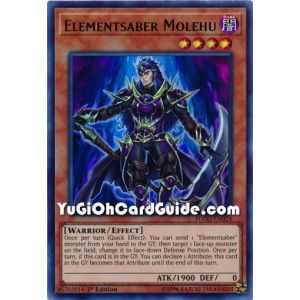 Elementsaber Molehu (Ultra Rare) – Flames of Destruction | Carta YUGIOH en México
