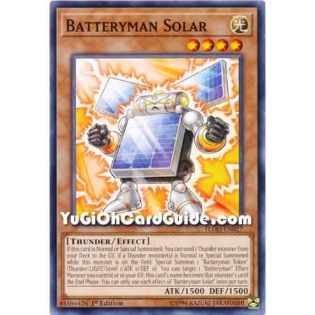 Batteryman Solar (Common) – Flames of Destruction | Carta YUGIOH en México