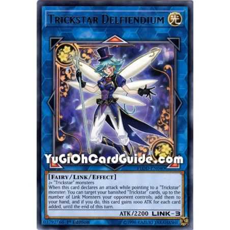 Trickstar Delfiendium (Rare) – Flames of Destruction | Carta YUGIOH en México