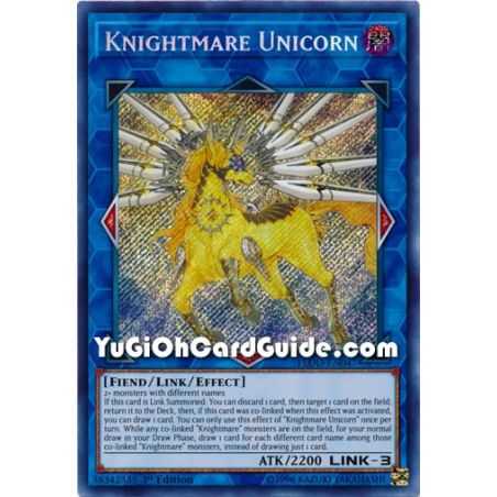 Knightmare Unicorn (Secret Rare) – Flames of Destruction | Carta YUGIOH en México