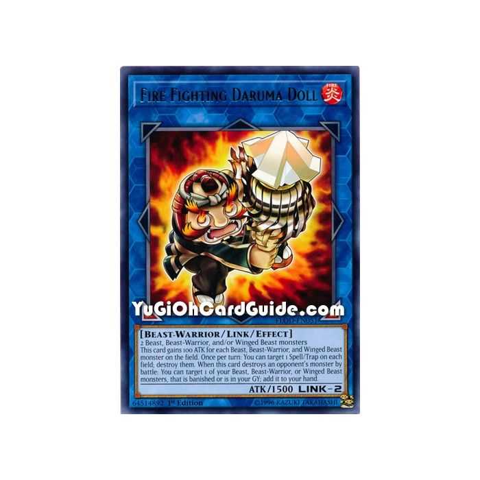Fire Fighting Daruma Doll (Rare) – Flames of Destruction | Carta YUGIOH en México