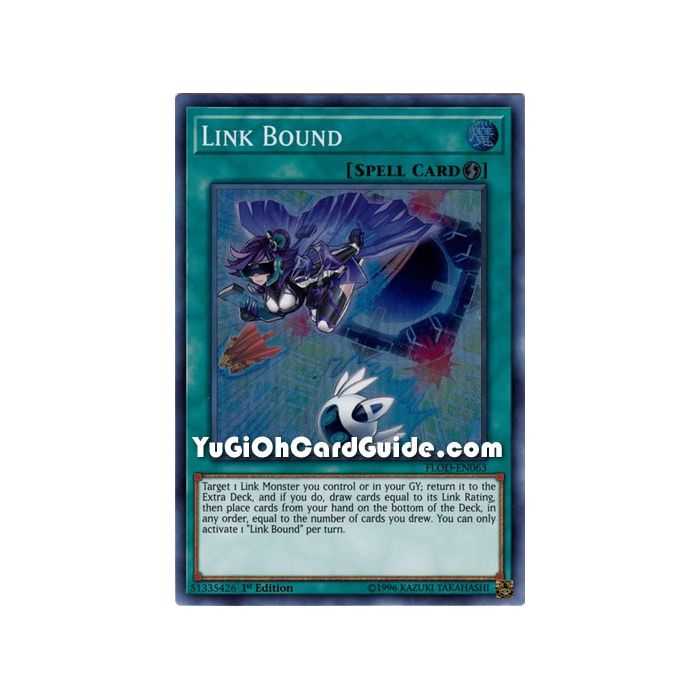 Link Bound (Super Rare) – Flames of Destruction | Carta YUGIOH en México