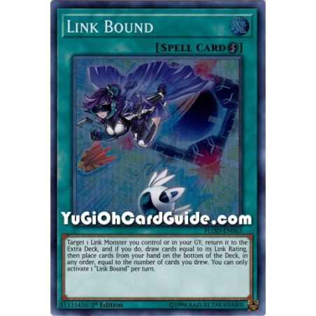 Link Bound (Super Rare) – Flames of Destruction | Carta YUGIOH en México