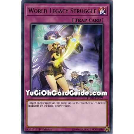 World Legacy Struggle (Rare) – Flames of Destruction | Carta YUGIOH en México