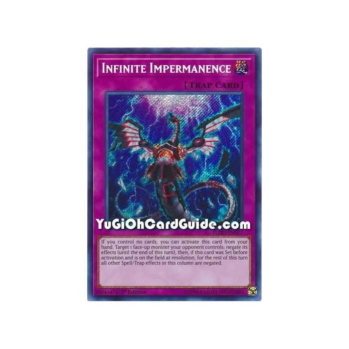 Infinite Impermanence (Secret Rare) – Flames of Destruction | Carta YUGIOH en México
