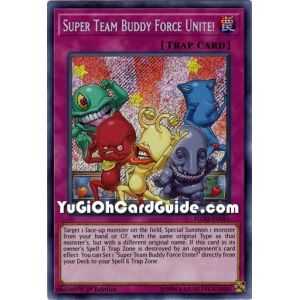 Super Team Buddy Force Unite! (Secret Rare) – Flames of Destruction | Carta YUGIOH en México
