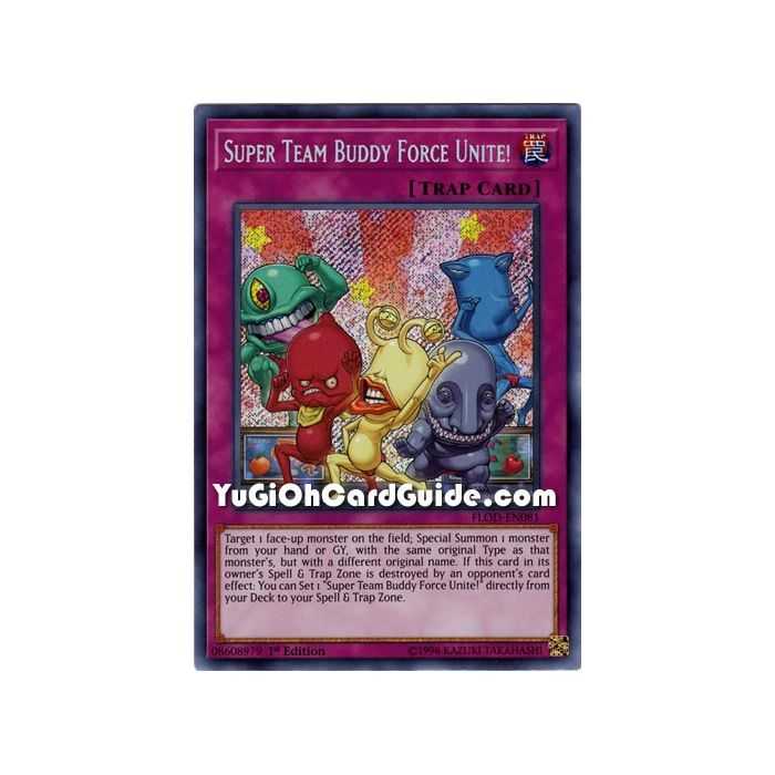 Super Team Buddy Force Unite! (Secret Rare) – Flames of Destruction | Carta YUGIOH en México